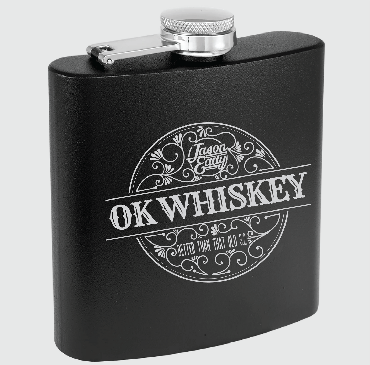 OK Whiskey Flask